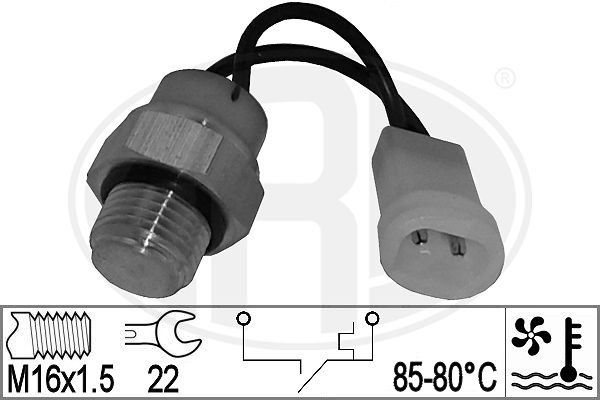 Comutator temperatura, ventilator radiator 330879 ERA