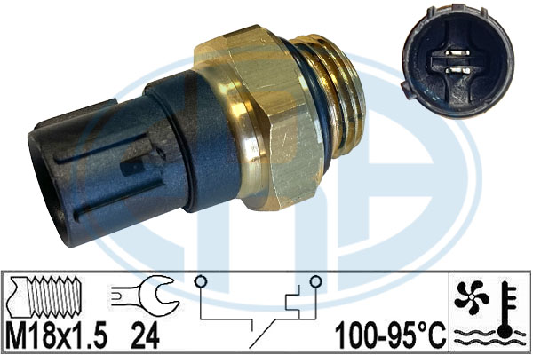 Comutator temperatura, ventilator radiator 330928 ERA
