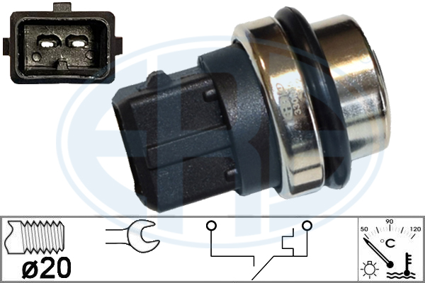 Comutator temperatura, ventilator radiator 330955 ERA