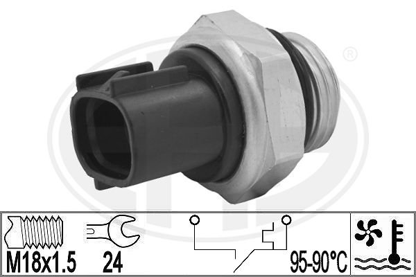 Comutator temperatura, ventilator radiator 330957 ERA