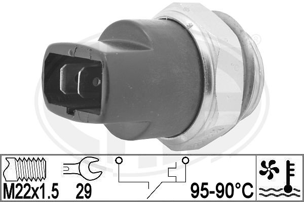 Comutator temperatura, ventilator radiator 330962 ERA