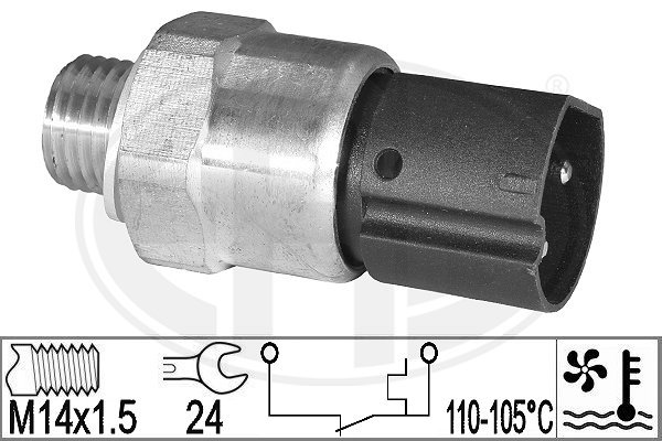 Comutator temperatura, ventilator radiator 331039 ERA
