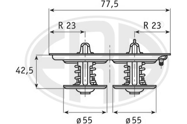 Termostat,lichid racire 350133 ERA