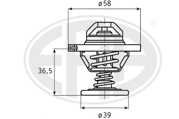 termostat,lichid racire 350138 ERA