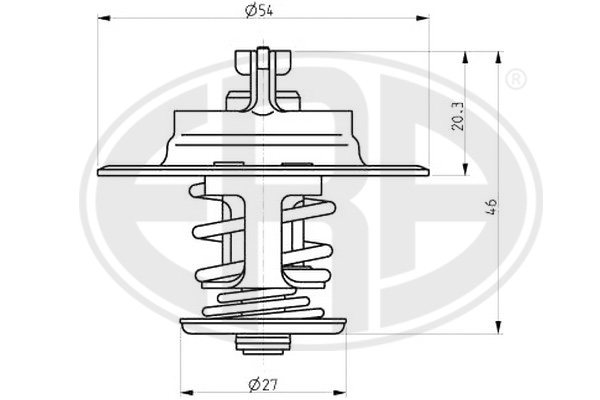 termostat,lichid racire 350159 ERA