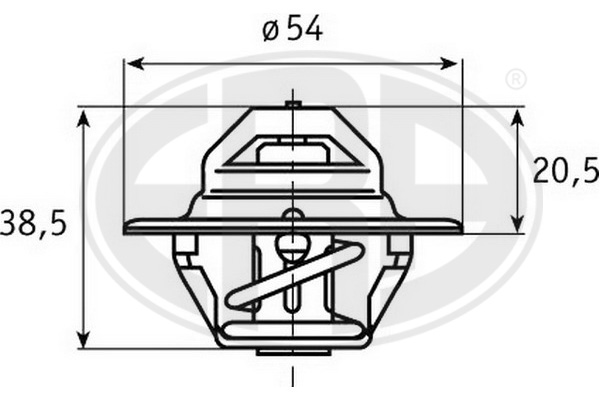 Termostat,lichid racire 350170 ERA