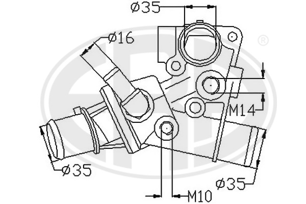 termostat,lichid racire 350182 ERA
