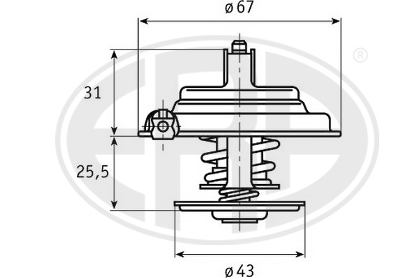 termostat,lichid racire 350230 ERA