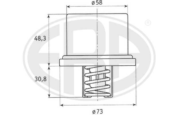 termostat,lichid racire 350313 ERA
