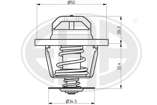 termostat,lichid racire 350214 ERA
