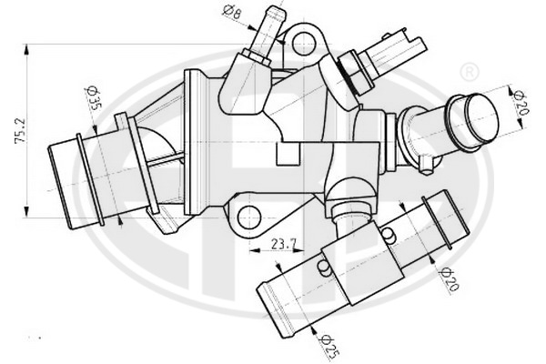 termostat,lichid racire 350215 ERA