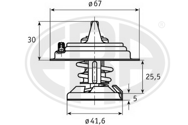 termostat,lichid racire 350216 ERA