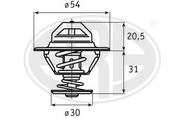 termostat,lichid racire 350287 ERA