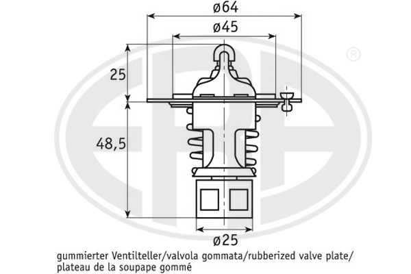 termostat,lichid racire 350308 ERA