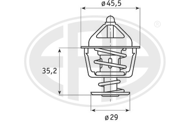 termostat,lichid racire 350240 ERA
