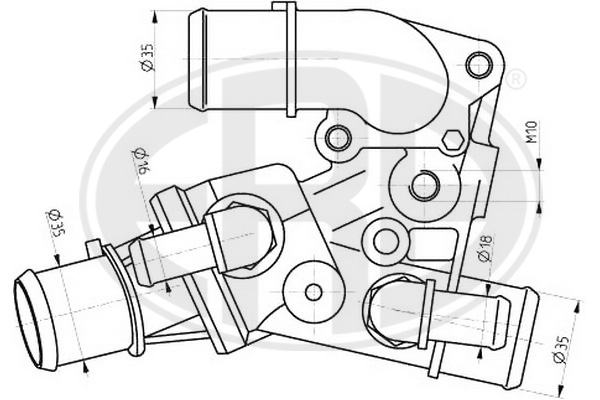 termostat,lichid racire 350250 ERA