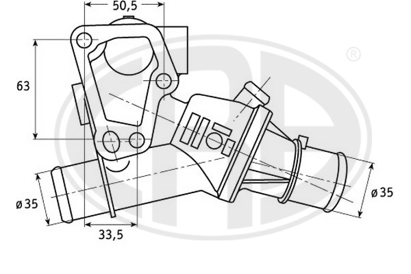 termostat,lichid racire 350260 ERA