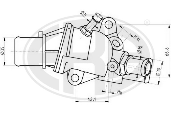 termostat,lichid racire 350271 ERA