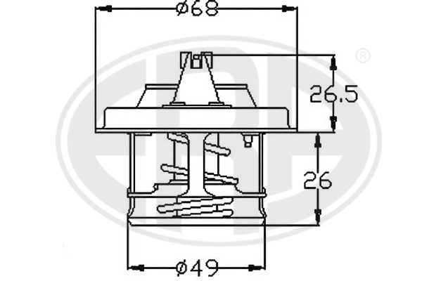 termostat,lichid racire 350299 ERA