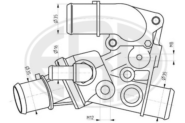 termostat,lichid racire 350304 ERA