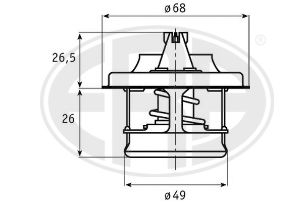 termostat,lichid racire 350324 ERA