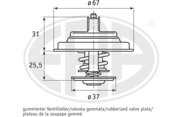 Termostat,lichid racire 350327 ERA