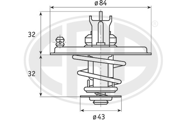 Termostat,lichid racire 350334 ERA