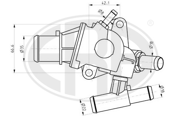 termostat,lichid racire 350339 ERA