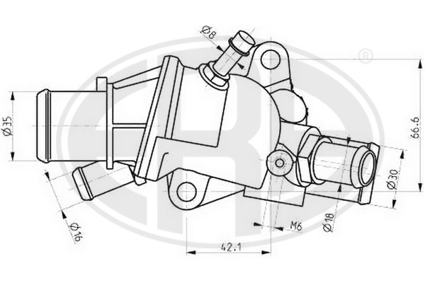 termostat,lichid racire 350341 ERA