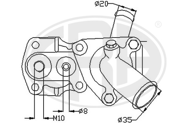 termostat,lichid racire 350343 ERA