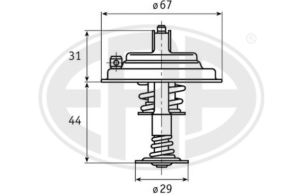 termostat,lichid racire 350348 ERA