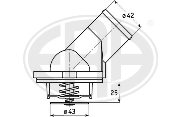 Termostat,lichid racire 350354 ERA