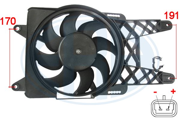Ventilator, radiator 352000 ERA