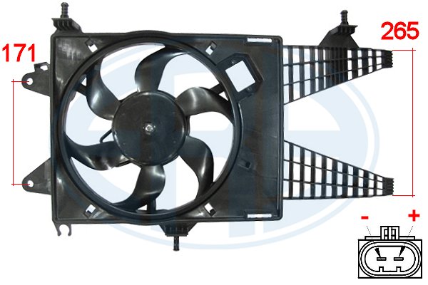 Ventilator, radiator 352001 ERA