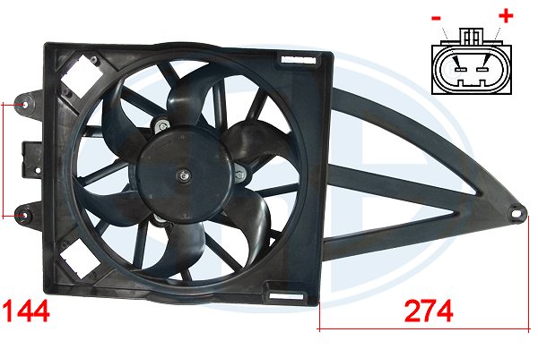 Ventilator, radiator 352003 ERA