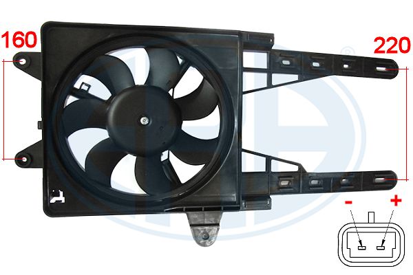 Ventilator, radiator 352005 ERA