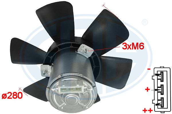 Ventilator, radiator 352021 ERA