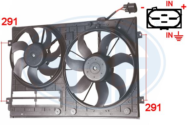Ventilator, radiator 352035 ERA