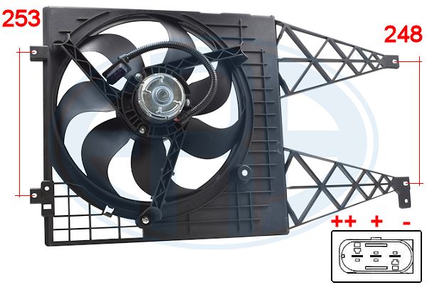 Ventilator, radiator 352046 ERA