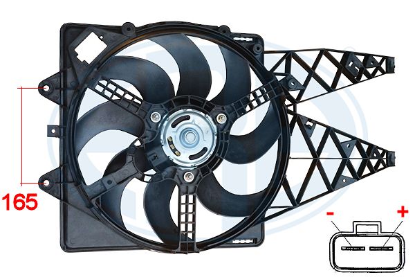 Ventilator, radiator 352054 ERA