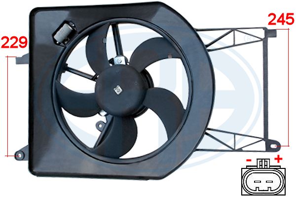 Ventilator, radiator 352056 ERA