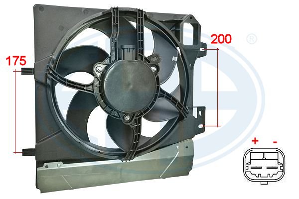 Ventilator, radiator 352057 ERA
