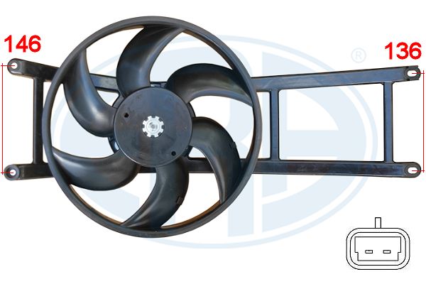 Ventilator, radiator 352071 ERA