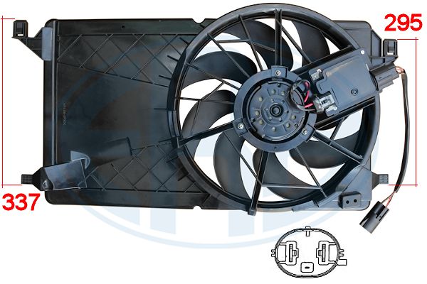 Ventilator, radiator 352072 ERA