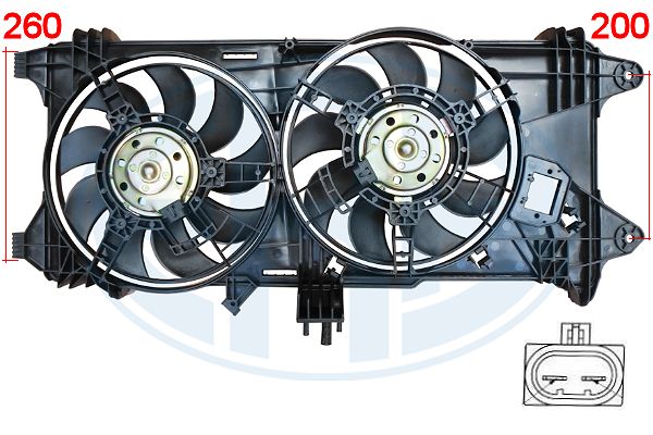 Ventilator, radiator 352073 ERA