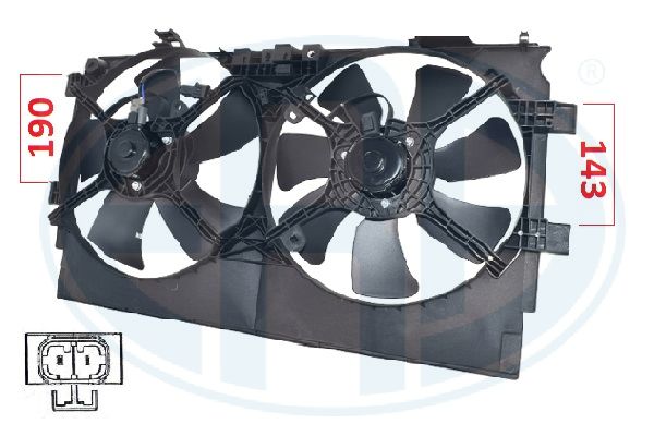 Ventilator, radiator 352099 ERA
