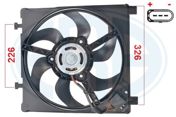 Ventilator, radiator 352122 ERA