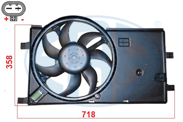 Ventilator, radiator 352141 ERA