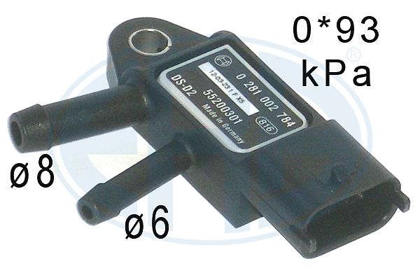 Senzor, presiune gaze evacuare 550755 ERA