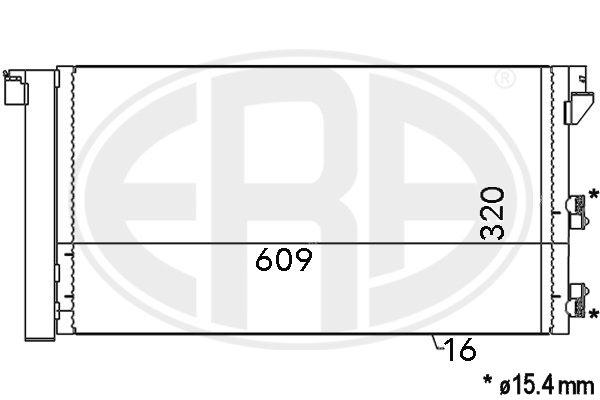 Condensator, climatizare 667001 ERA